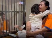 Potongan gambar balita bertemu ibunya di penjara