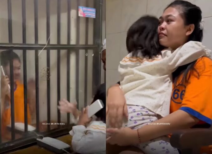 Potongan gambar balita bertemu ibunya di penjara