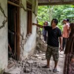 Rumah yang terdampak gempa di Kabupaten Agam Sumbar