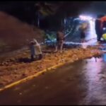 Salah satu titik longsor di Jalur Puncak