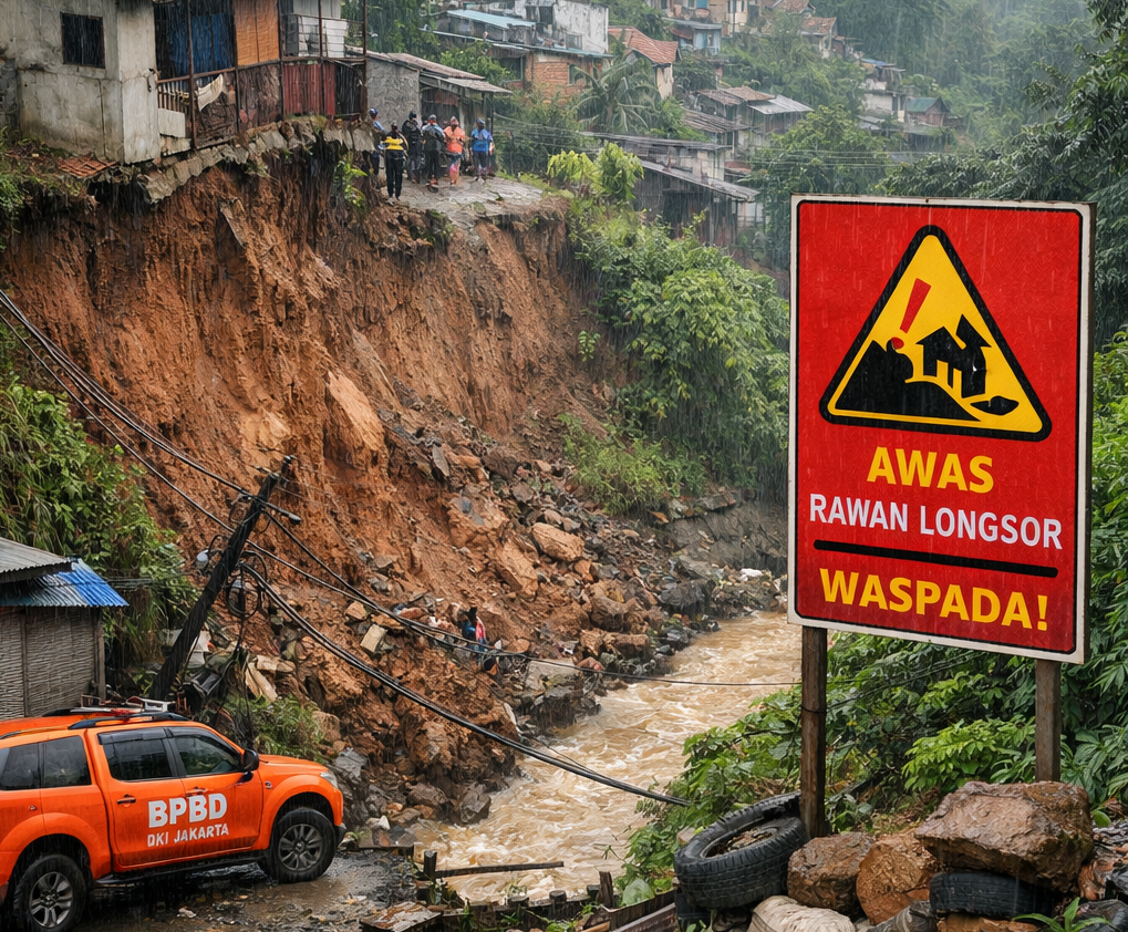 Daerah rawan longsor Jakarta