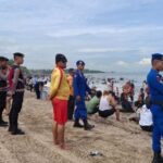 Polisi ambil bagian dalam pengamanan lokasi wisata