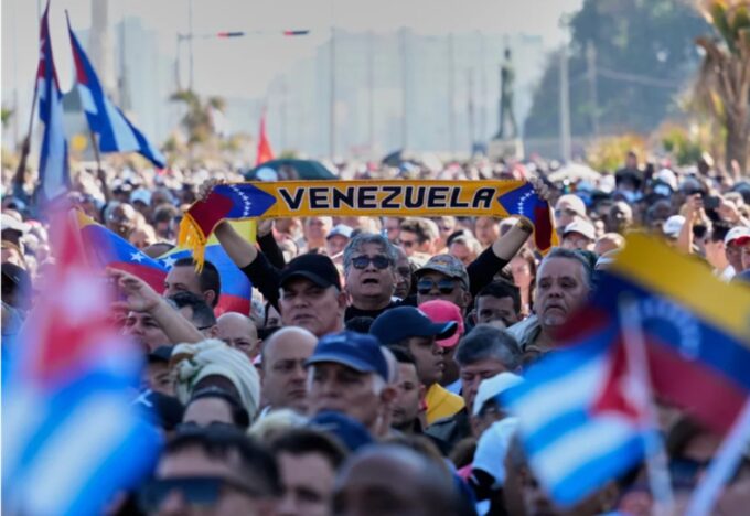 Demo Penolakan Militer AS Venezuela