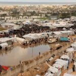 Pengungsi Palestina di jalur Gaza.