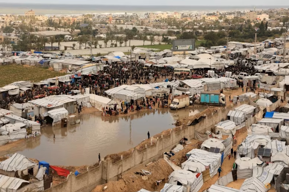 Pengungsi Palestina di jalur Gaza.