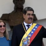 Pemimpin Venezuela Nicolas Maduro dan istri.