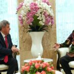 Menag Nasaruddin Umar beraudiensi dengan Dubes Palestina untuk Indonesia, Zuhair Al-Shun.