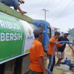 Bantuan Air Bersih Baznas untuk korban bencana