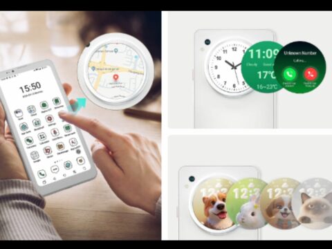Ponsel Pintar HiBreak Dual dilengkapi dengan fitur E-ink. Kapasitas layar, HiBreak Dual menggunakan Layar Eink + LCD 6,13 inci.
