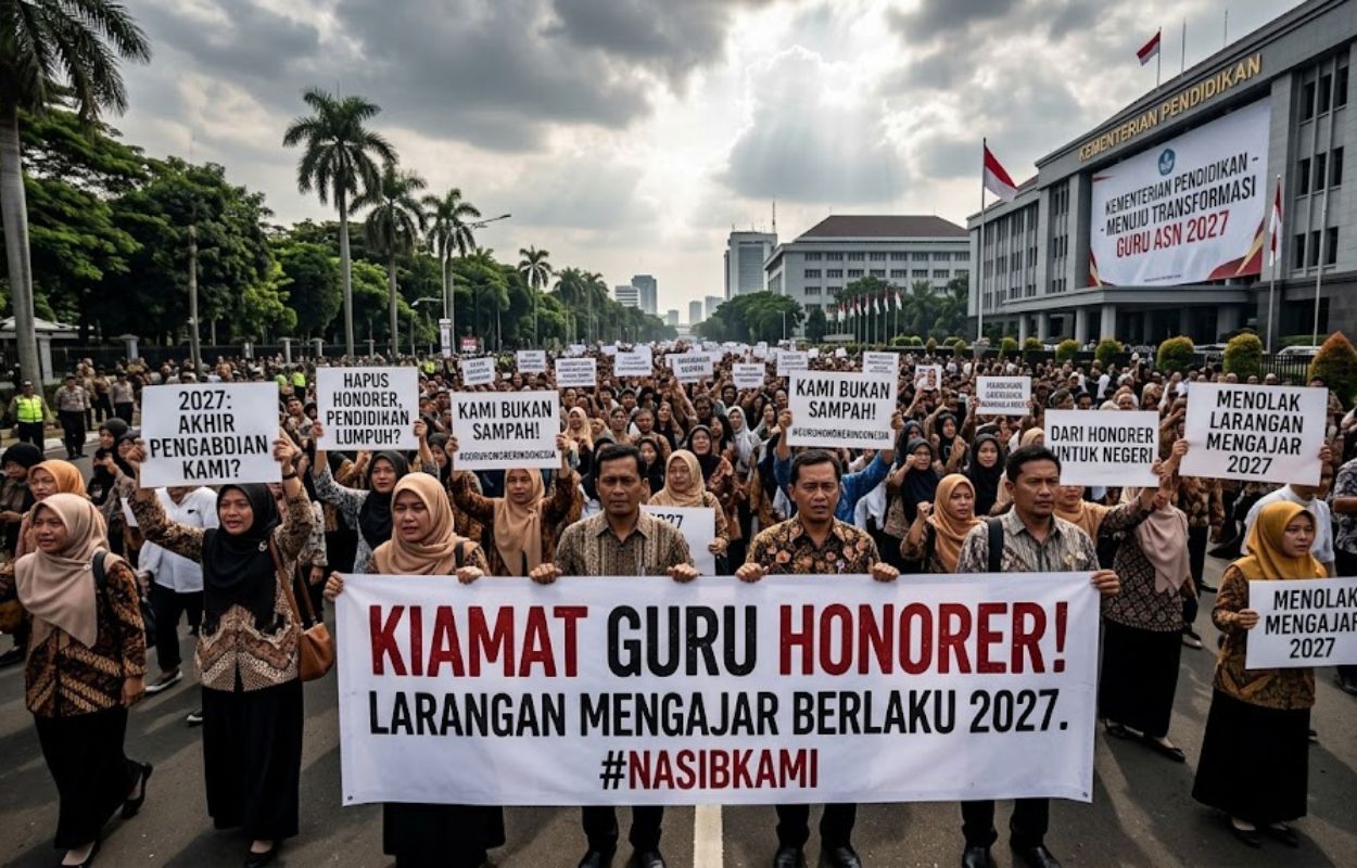 Larangan mengajar 2027 ditakutkan memicu krisis guru besar-besaran. Kebijakan ini terasa seperti "vonis mati" bagi karier guru honorer.