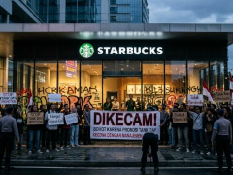 Penjualan Starbucks Korea Selatan dilaporkan turun tajam setelah kampanye pemasaran kontroversial terhadap tragedi demonstran pro-demokrasi.