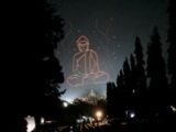 Sang Buddha di Borobudur: Ratusan Drone Menari di Langit Candi Borobudur Magelang